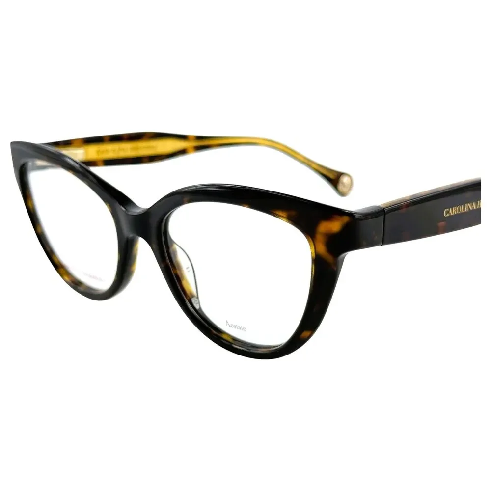 Carolina Herrera CH0017 Womens Plastic Eyeglass Frame 086 Havana 52-18